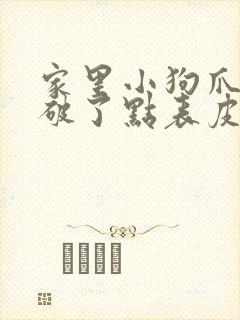 家里小狗爪子抓破了点表皮要打针吗