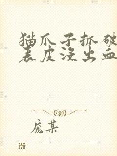 猫爪子抓破了点表皮没出血,用打针吗