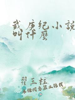 武庚纪小说原著叫什么