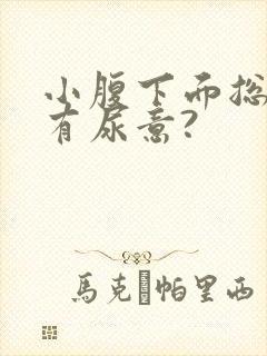 小腹下面总感觉有尿意?