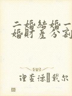 二婚结婚一年离婚财产分割