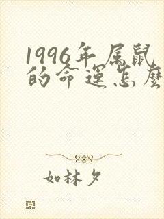 1996年属鼠的命运怎么样