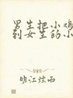 男生把小鸡鸡戳到女生的小鸡鸡里的视频