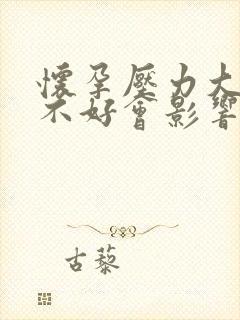 怀孕压力大心情不好会影响胎儿吗?