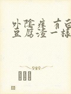 外阴痒 有白色豆腐渣一样的东西