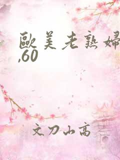 欧美老熟妇50,60