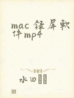 mac 录屏软件mp4