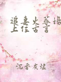 追妻火葬场男二上位古言