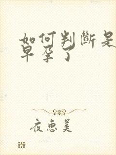 如何判断是否早早孕了