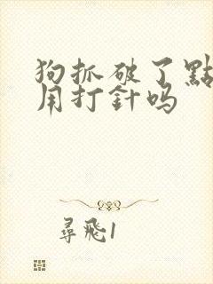 狗抓破了点表皮用打针吗