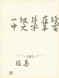 一级片在线播放中文字幕电影