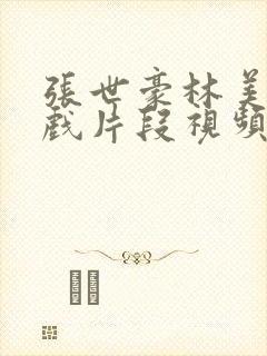 张世豪林美如吻戏片段视频