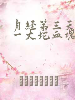 月经第三天流出一大坨血块