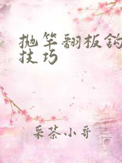 抛竿翻板钩钓鱼技巧