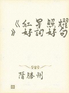 《红星照耀中国》好词好句(摘录)