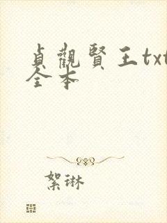 贞观贤王txt全本