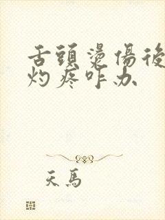 舌头烫伤后一直灼疼咋办