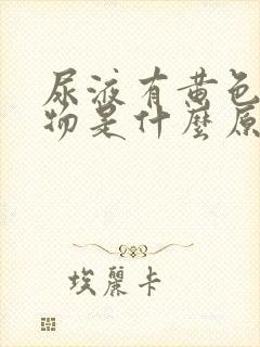 尿液有黄色沉淀物是什么原因引起的