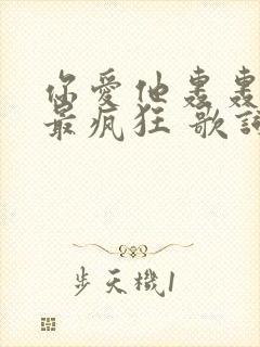 你爱他轰轰烈烈最疯狂 歌词