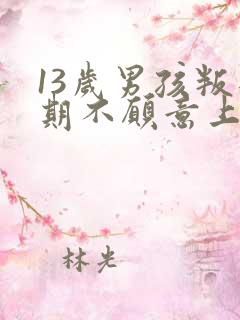 13岁男孩叛逆期不愿意上学怎么办