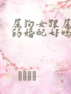 属狗女跟属虎男的婚配好吗