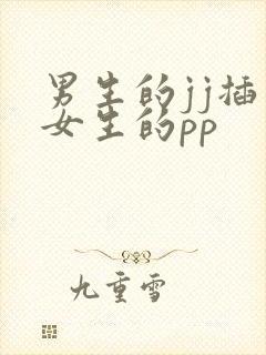 男生的jj插入女生的pp