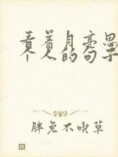 看着月亮思念一个人的句子