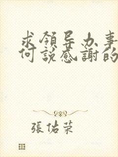 求领导办事后如何说感谢的话