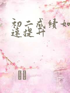 初二成绩如何快速提升