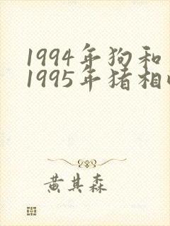 1994年狗和1995年猪相配吗