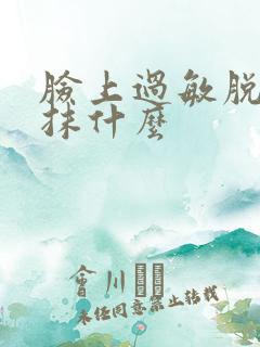 脸上过敏脱皮能抹什么