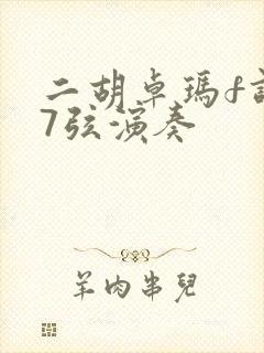 二胡卓玛f调37弦演奏