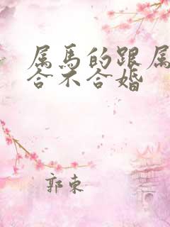 属马的跟属蛇的合不合婚