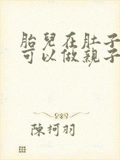 胎儿在肚子里也可以做亲子鉴定么