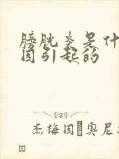 膀胱炎是什么原因引起的