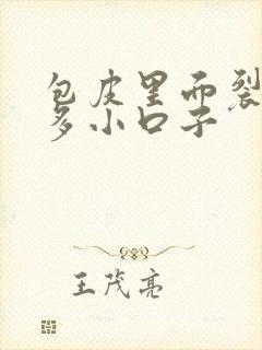 包皮里面裂了好多小口子