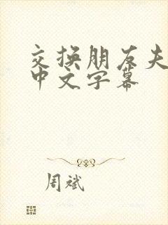 交换朋友夫妇4中文字幕