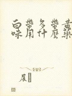 白带多带黄有异味用什么药