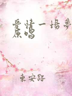 爱情一场梦歌曲原唱