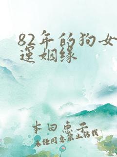 82年的狗女命运姻缘