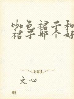 咖色裙子和黑色裙子哪个好看