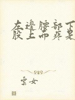 左边腰部下面屁股上面疼是什么原因