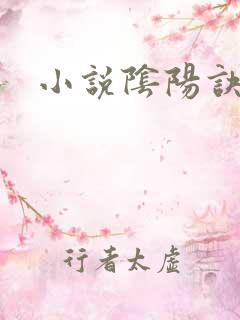 小说阴阳诀