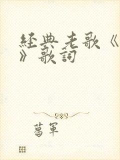 经典老歌《父亲》歌词