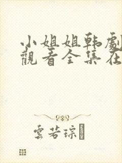 小姐姐韩剧免费观看全集在线高清