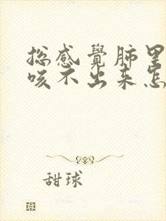 总感觉肺里有痰咳不出来怎么办