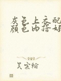 灰色上衣配什么颜色内搭好看