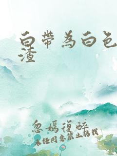 白带为白色豆腐渣