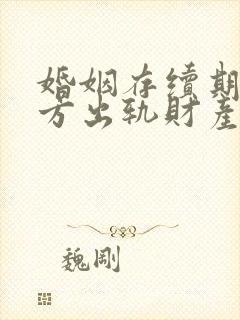 婚姻存续期间一方出轨财产分割