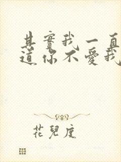 其实我一直都知道你不爱我